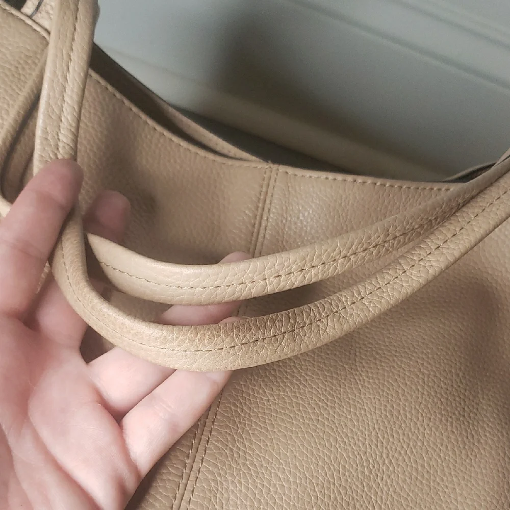 Vince Camuto Tan Leather Tote Bag - Picture 11 of 16